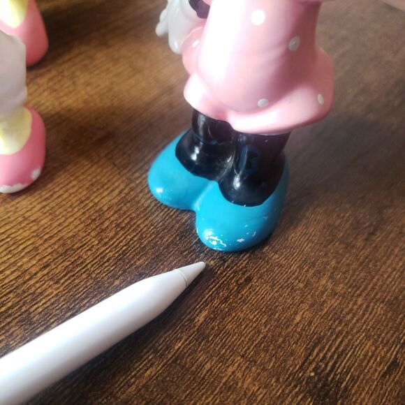 Walt Disney Productions Porcelain Figurine Lot Pooh Daisy Minnie Japan Vintage - Picture 6 of 12